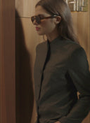 Jacke | Jersey Wool Blend | Celia | Antra/Black Stripe