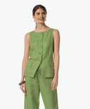 Tops | Leinen-Lyocell | Aoka | green