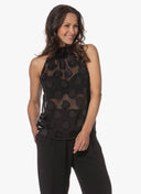 Top | Viskose Polyester | Wakaba Dessin | Black Dot