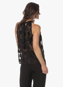 Top | Viskose Polyester | Wakaba Dessin | Black Dot